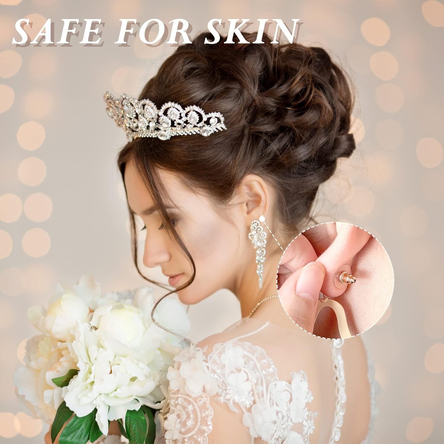 Clear Disc Pads to Stabilize Earrings Plastic Discs for Earring Backs 200