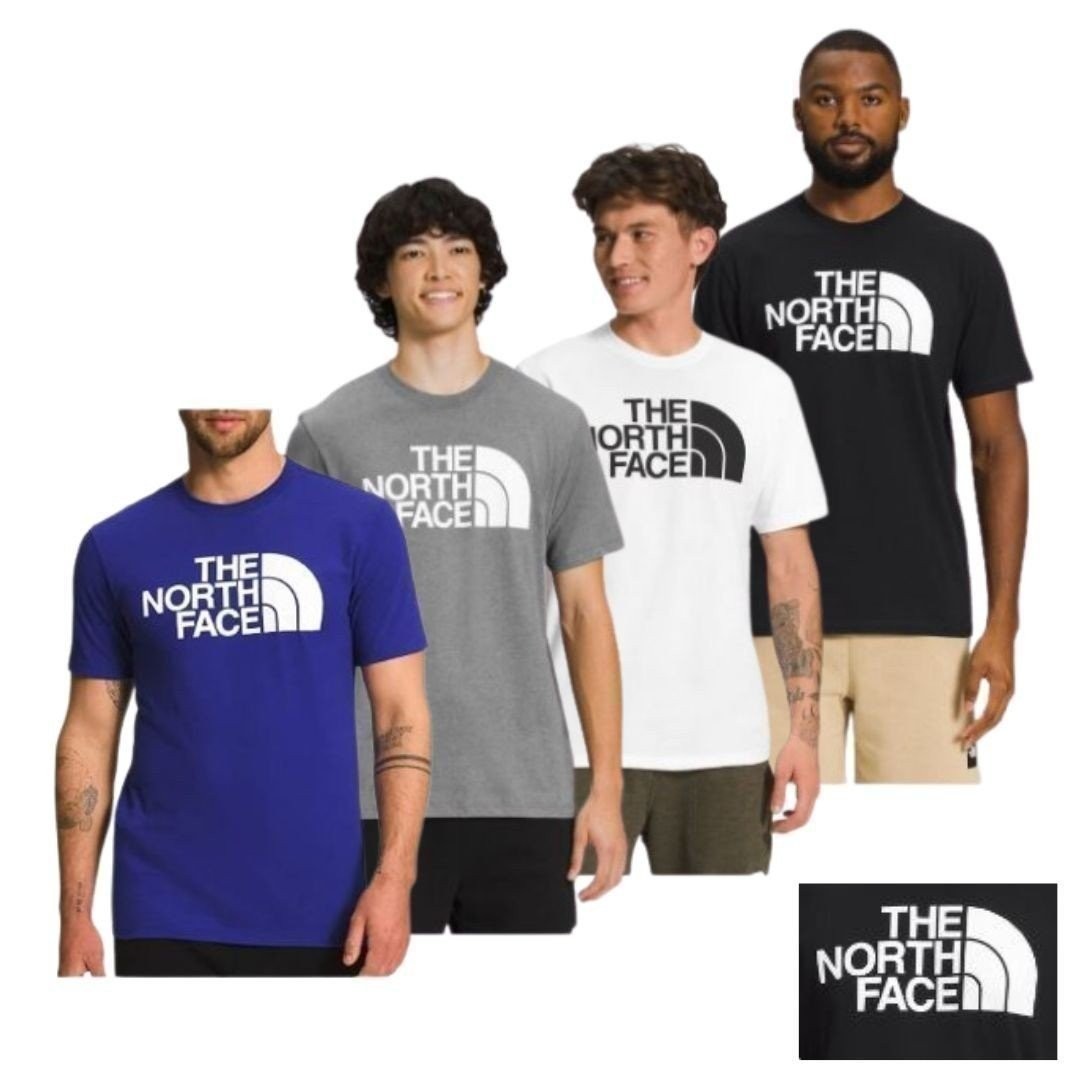 The North Face Men's T-Shirt Short Sleeve Half Dome Big Logo Regular Fit Tee
