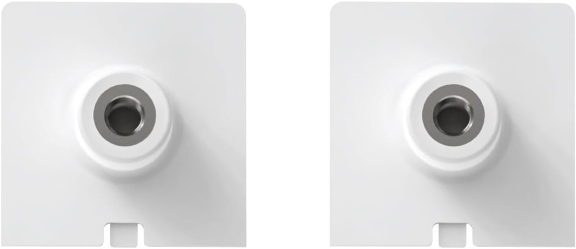 Secure 1/4 Inch Threaded Mount Adapters for Ring Solar Panels - White, 2 Pack