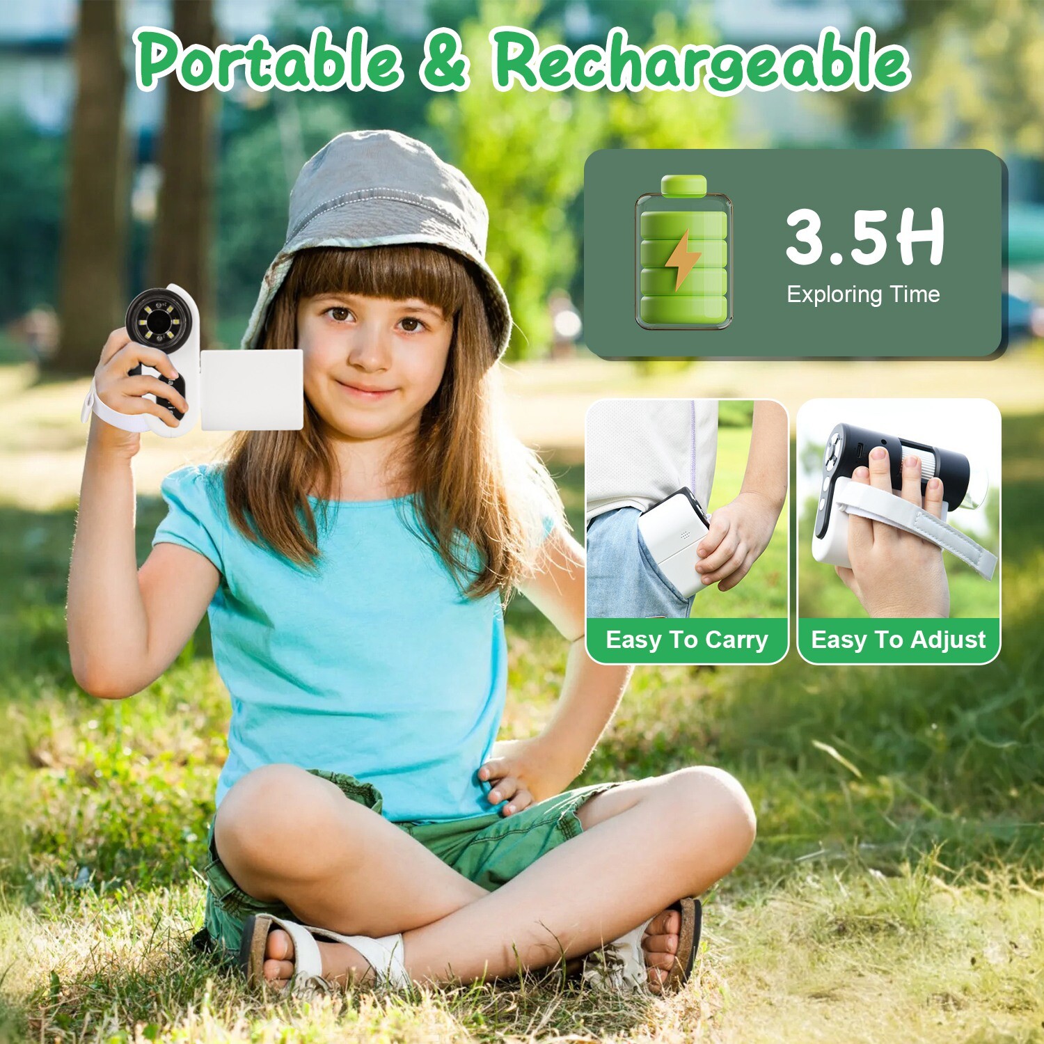 Portable Handheld Microscope DV Camera Pocket Telescope 100X-1000X Magnification