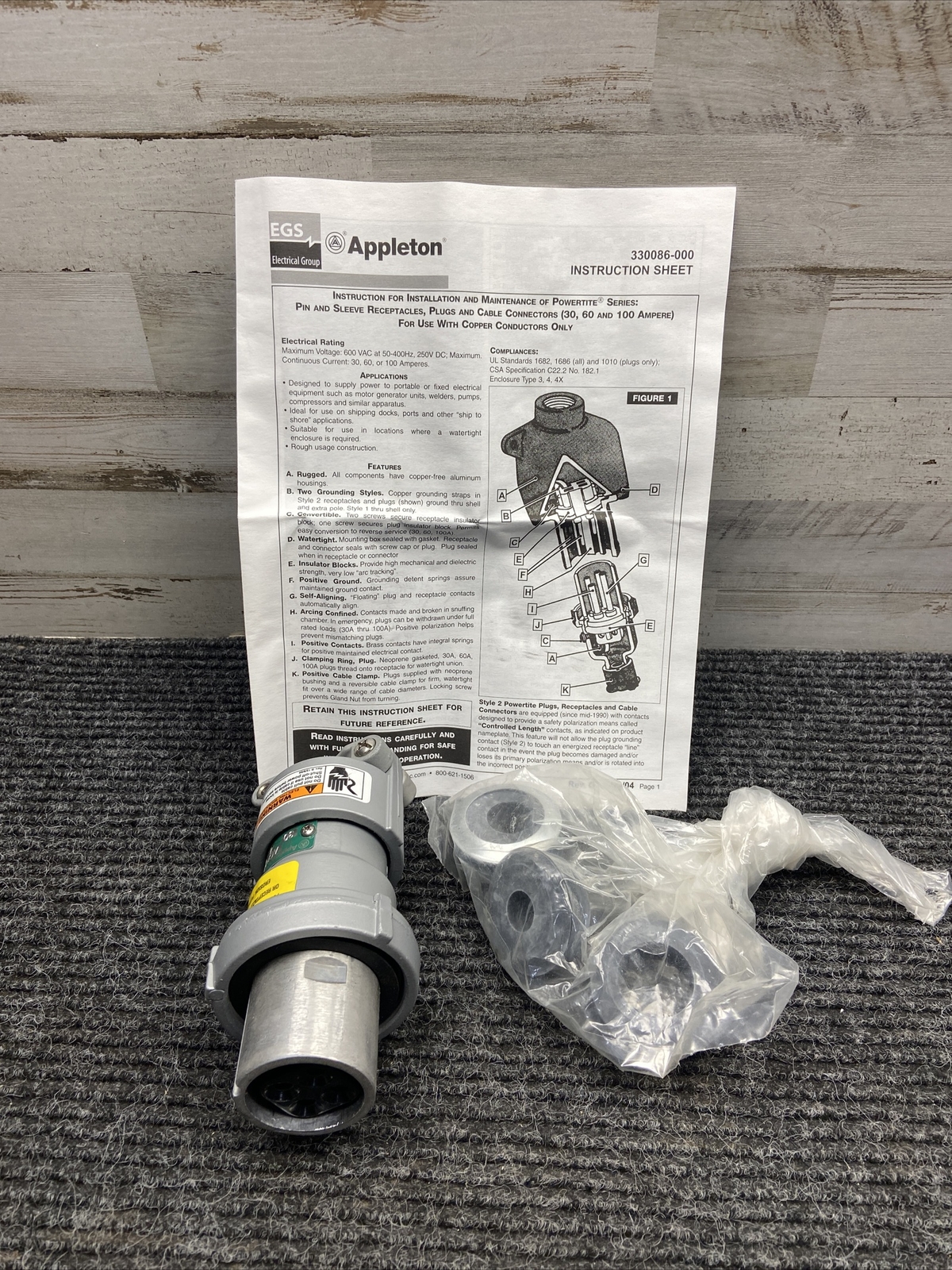 New Appleton ACP3044BCRS Aluminum 30-Amp Powertite