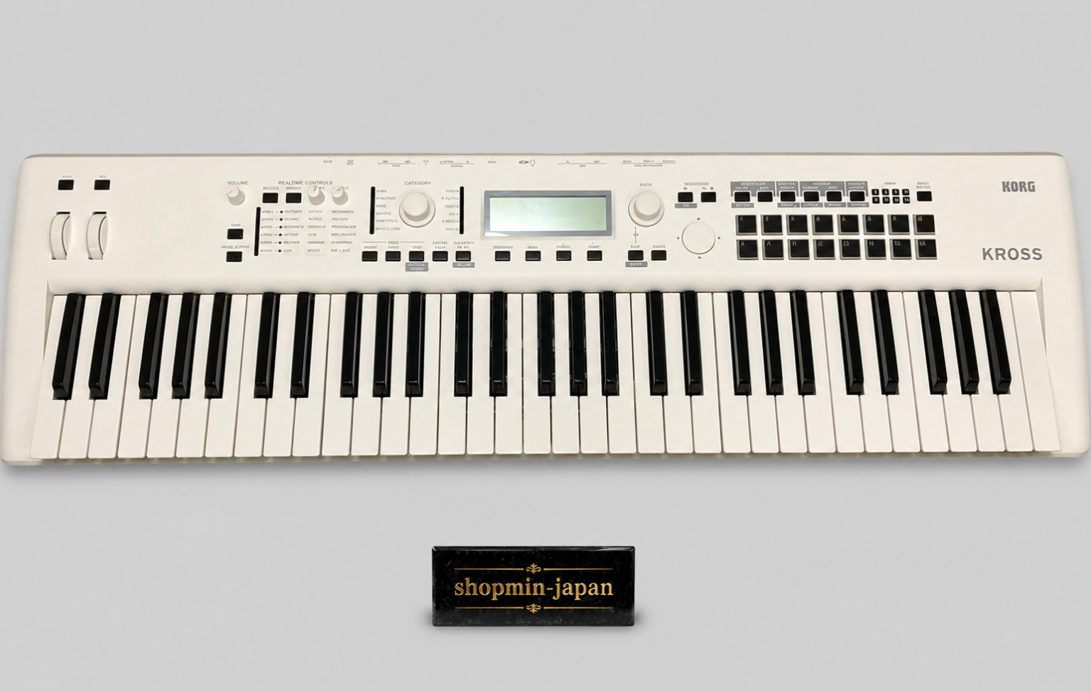 KORG KROSS2-61-SC 61 Key Synthesizer Limited White w/ Cover Pedal SD Card Japan