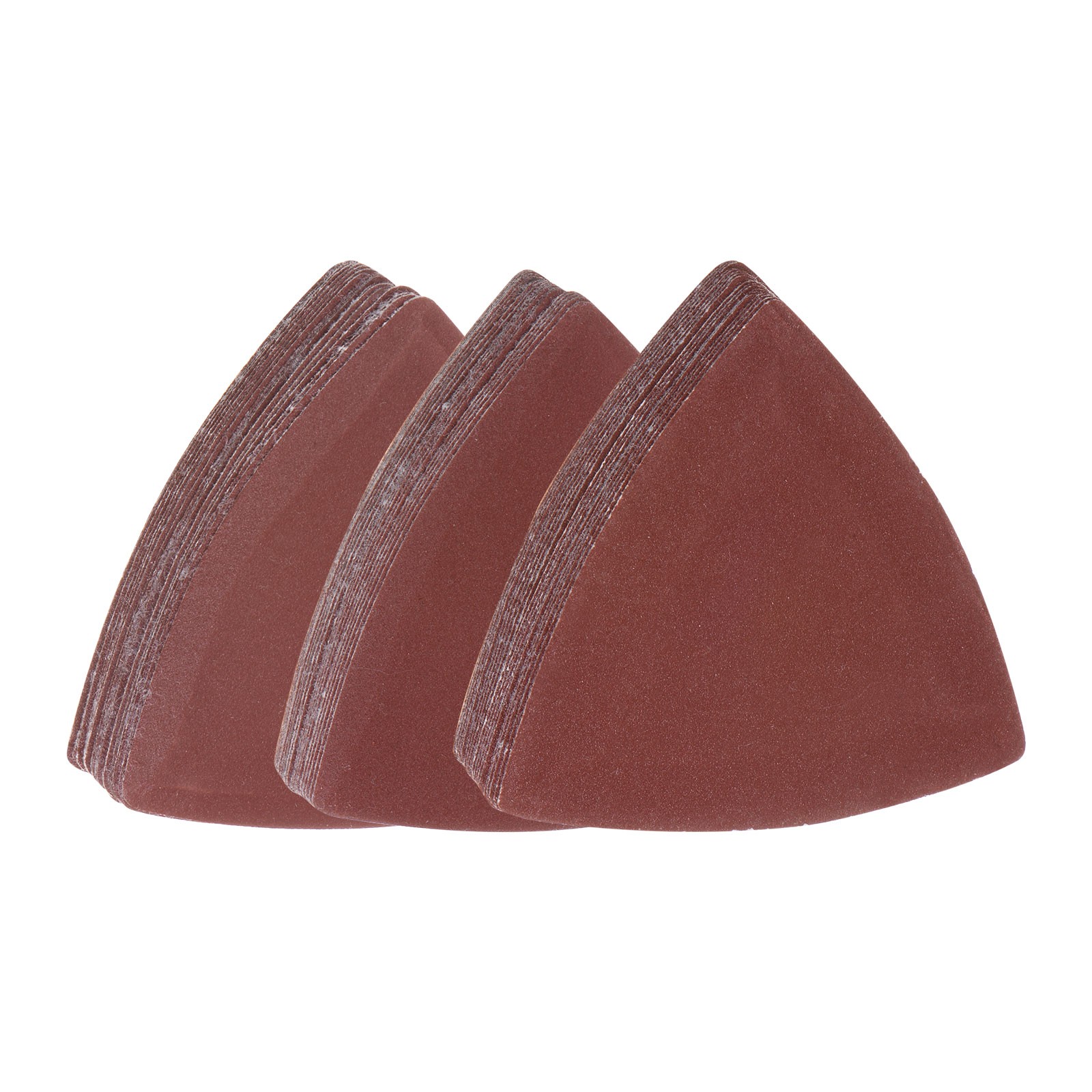 60pcs 240/320/400 Grits 80mm Aluminum Oxide Triangular Sandpaper Set Sanding Pad