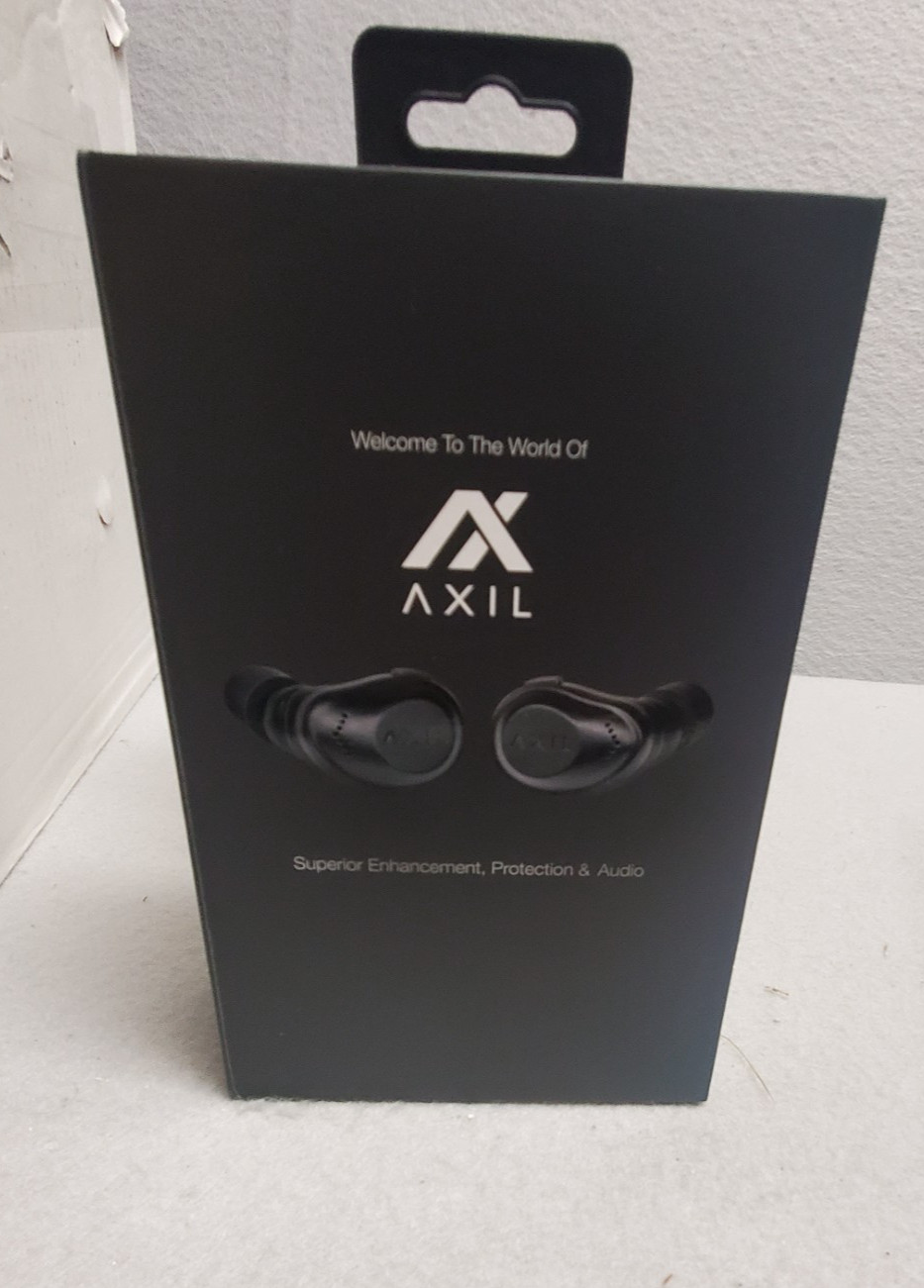 AXIL XCOR PRO Bluetooth Tactical Earbuds Includes Charging Case Black XCOR-R