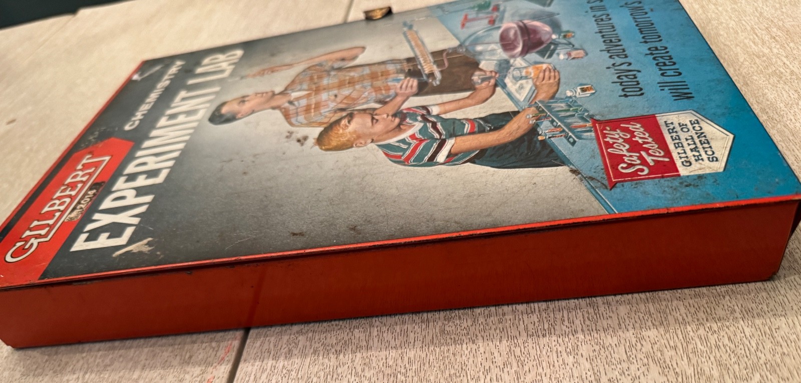 VTG Gilbert chemistry science experiment lab 12014 gatefold 1950s INCOMPLETE