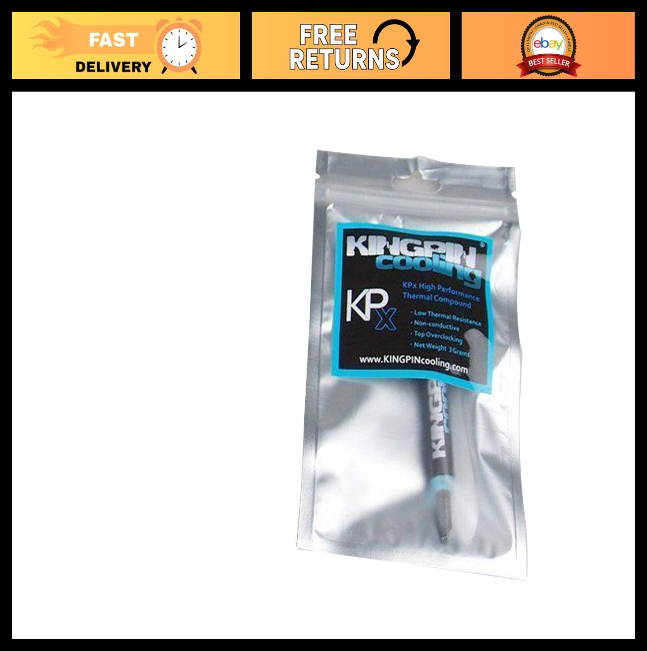 High-Performance Thermal Compound 3G for CPU & GPU Cooling, Kingpin Quality
