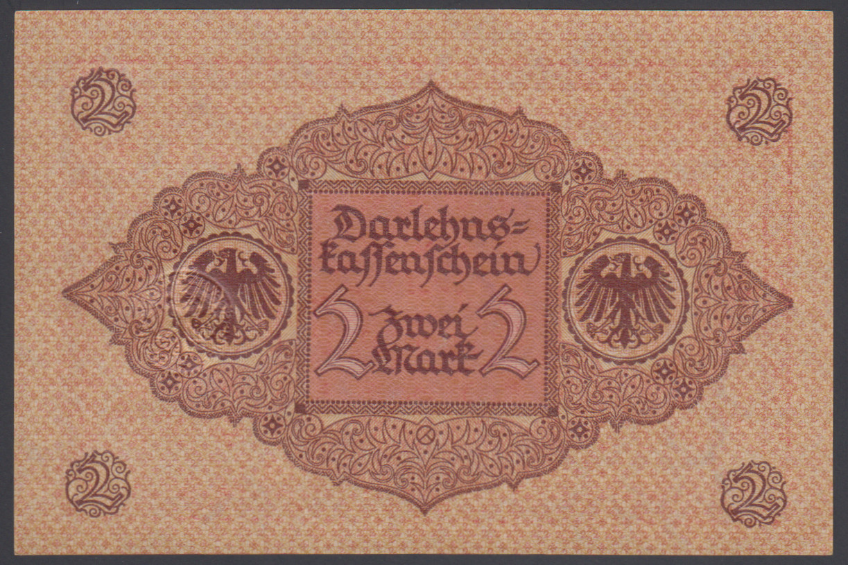 Germany 2 Mark 1920 AU-UNC P. 59, Banknotes, Uncirculated