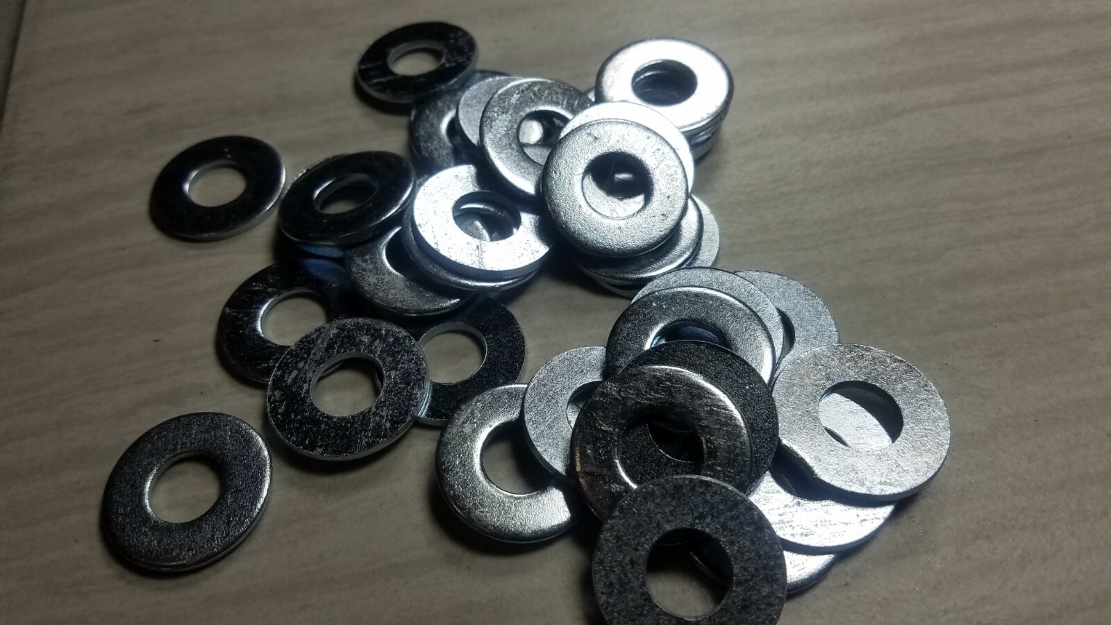 35 Flat Washers 3/8" USS Zinc Plated Steel