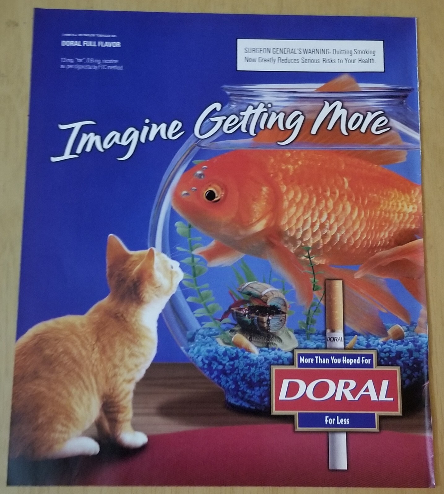 Doral Cigarettes & Tidy Cat Scoop Kitty Litter 1999 Vintage Print Advertisements