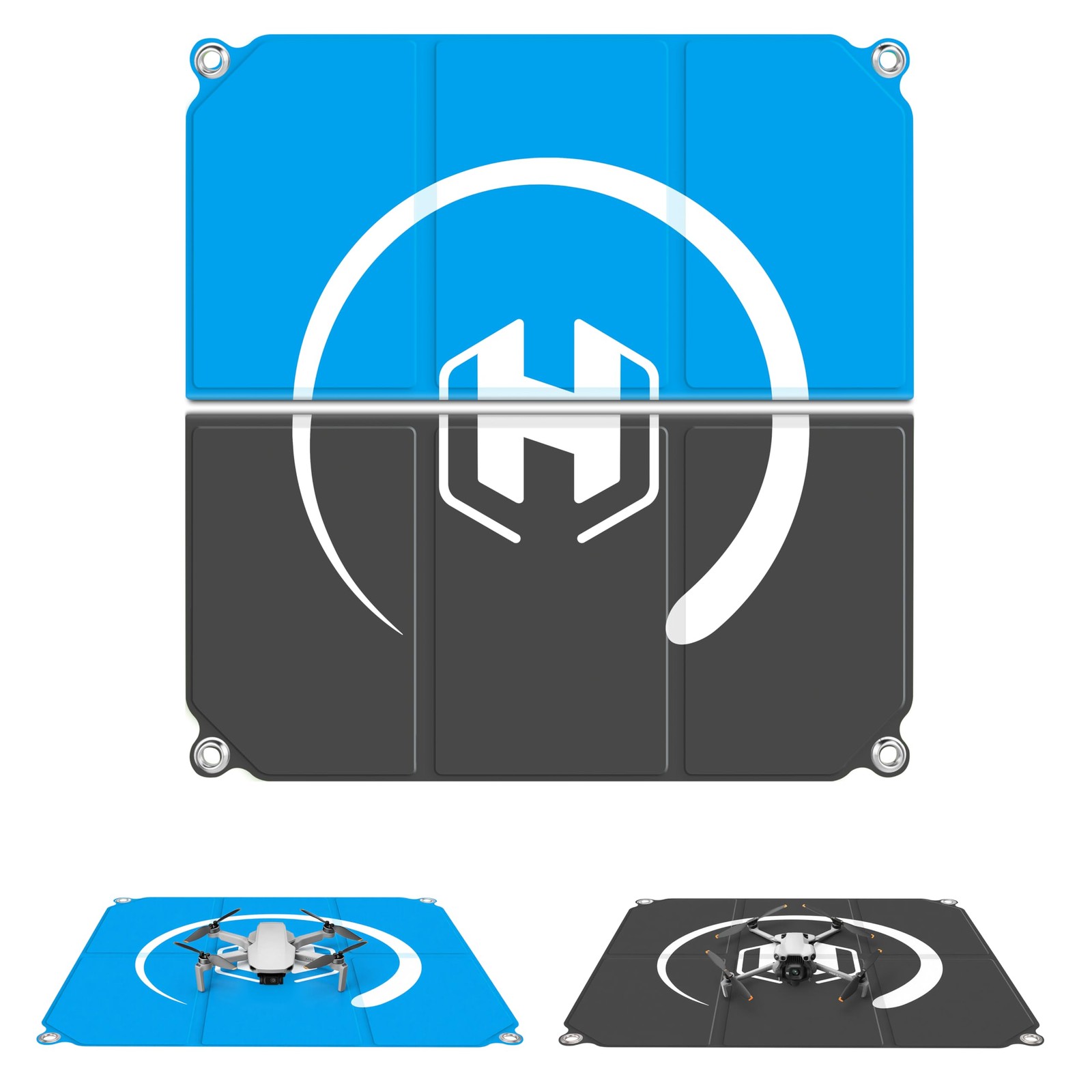STARTRC PHOTO Drone Landing Pad Foldable 2x3 22inch/55cm, Blue-gray