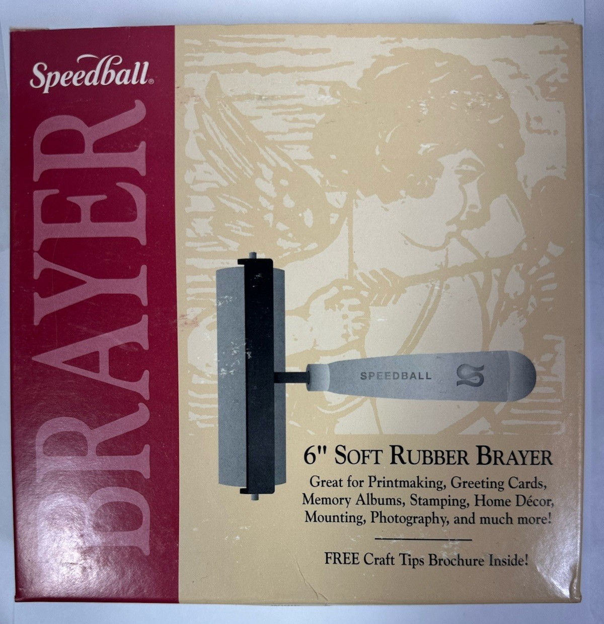 Speedball 6” Soft Rubber Brayer Item# 4129