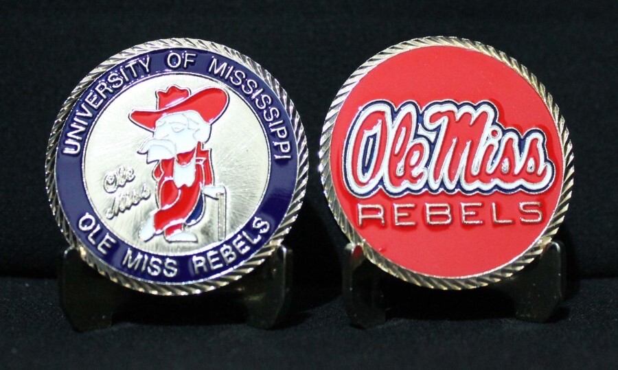 UNIVERSITY OF MISSISSIPPI  OLE MISS COLLEGIATE COIN COLLECTIBLE CHALLENGE COINS