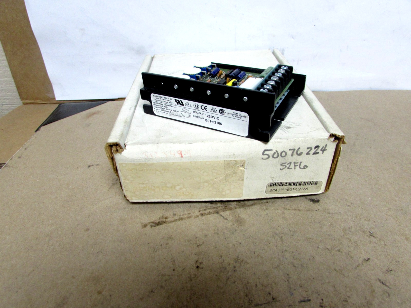Dart Control 125DV-C-Z2016 Speed Control Drive 120-240VAC 50/60Hz (NEW/OPEN BOX)