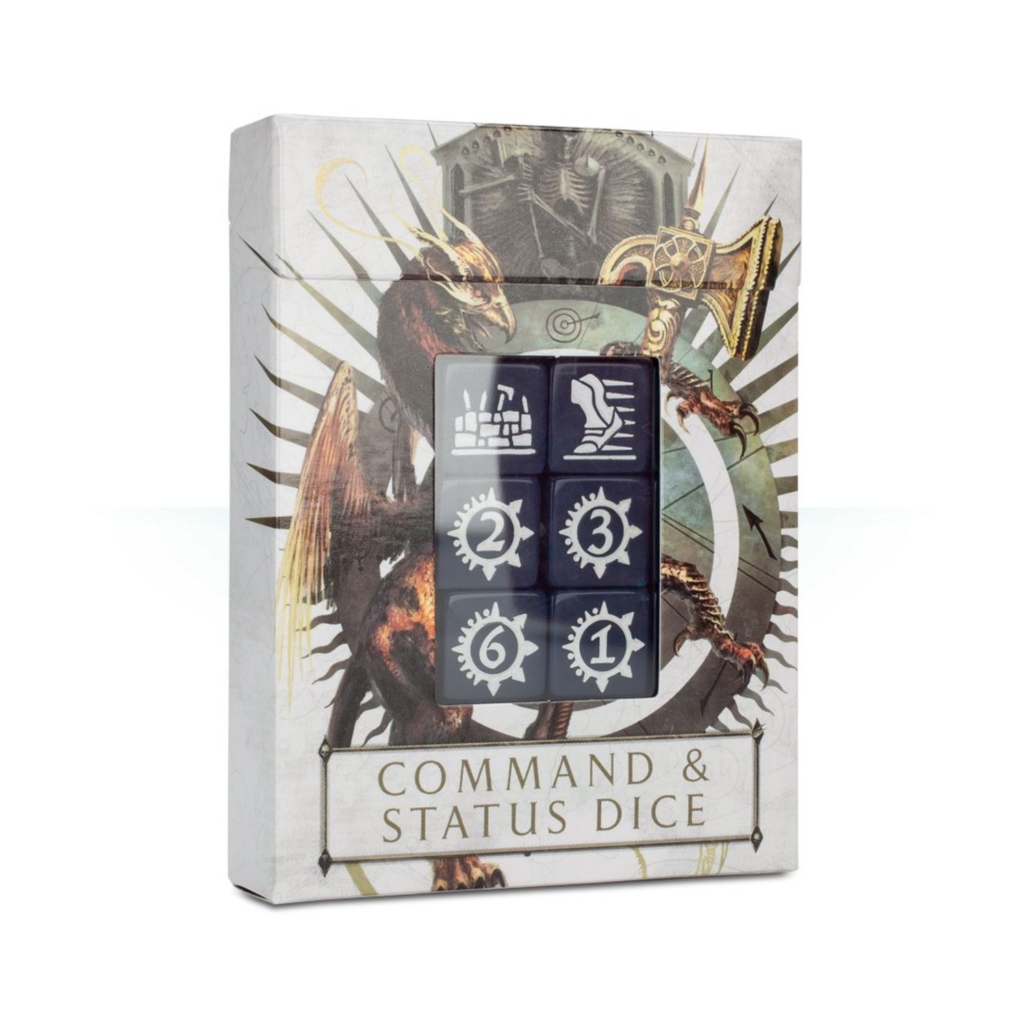 GW Age of Sigmar Dice Command & Status Dice (20) SW (New)
