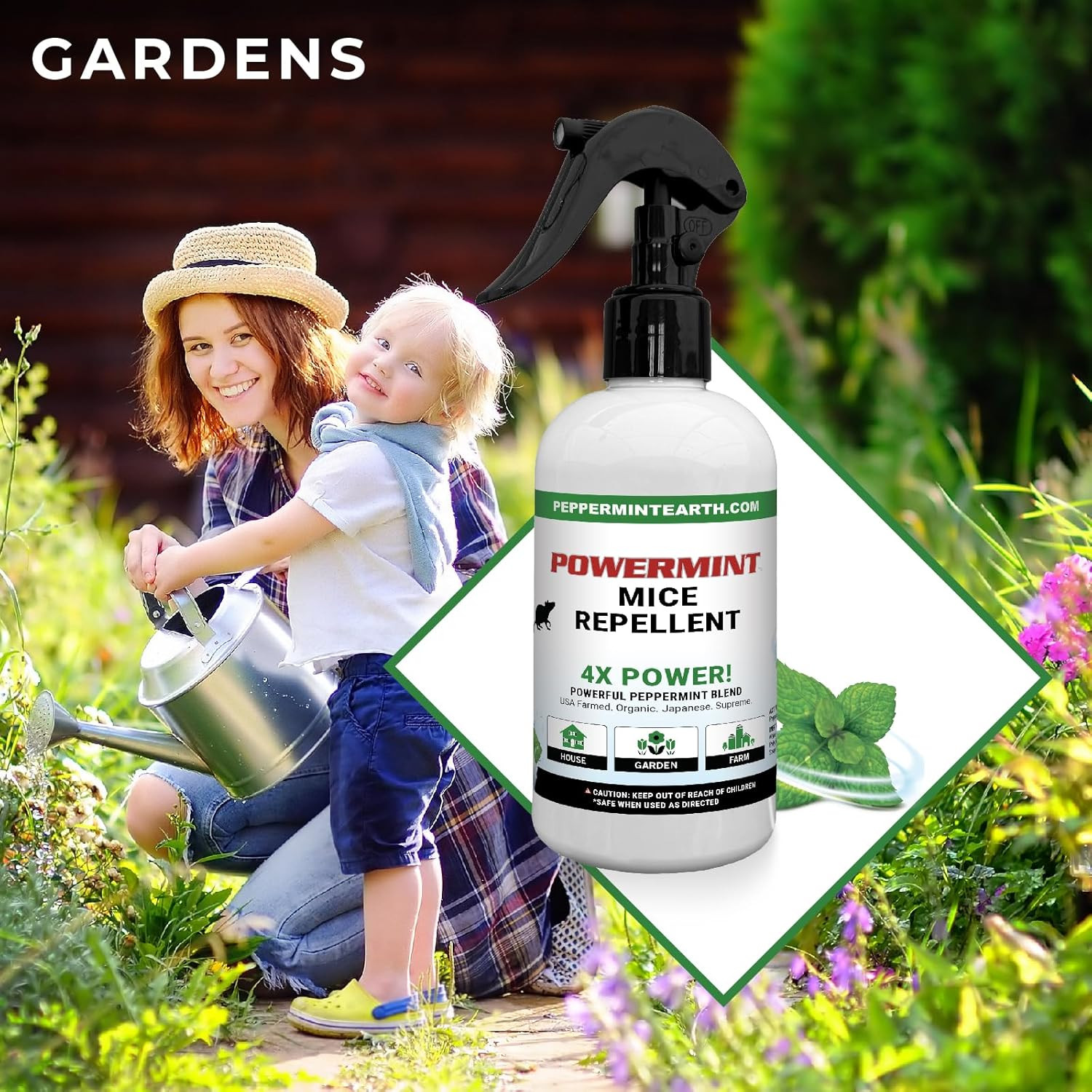 Powermint Peppermint Oil Mice Spray 8Oz (Pack of 2)