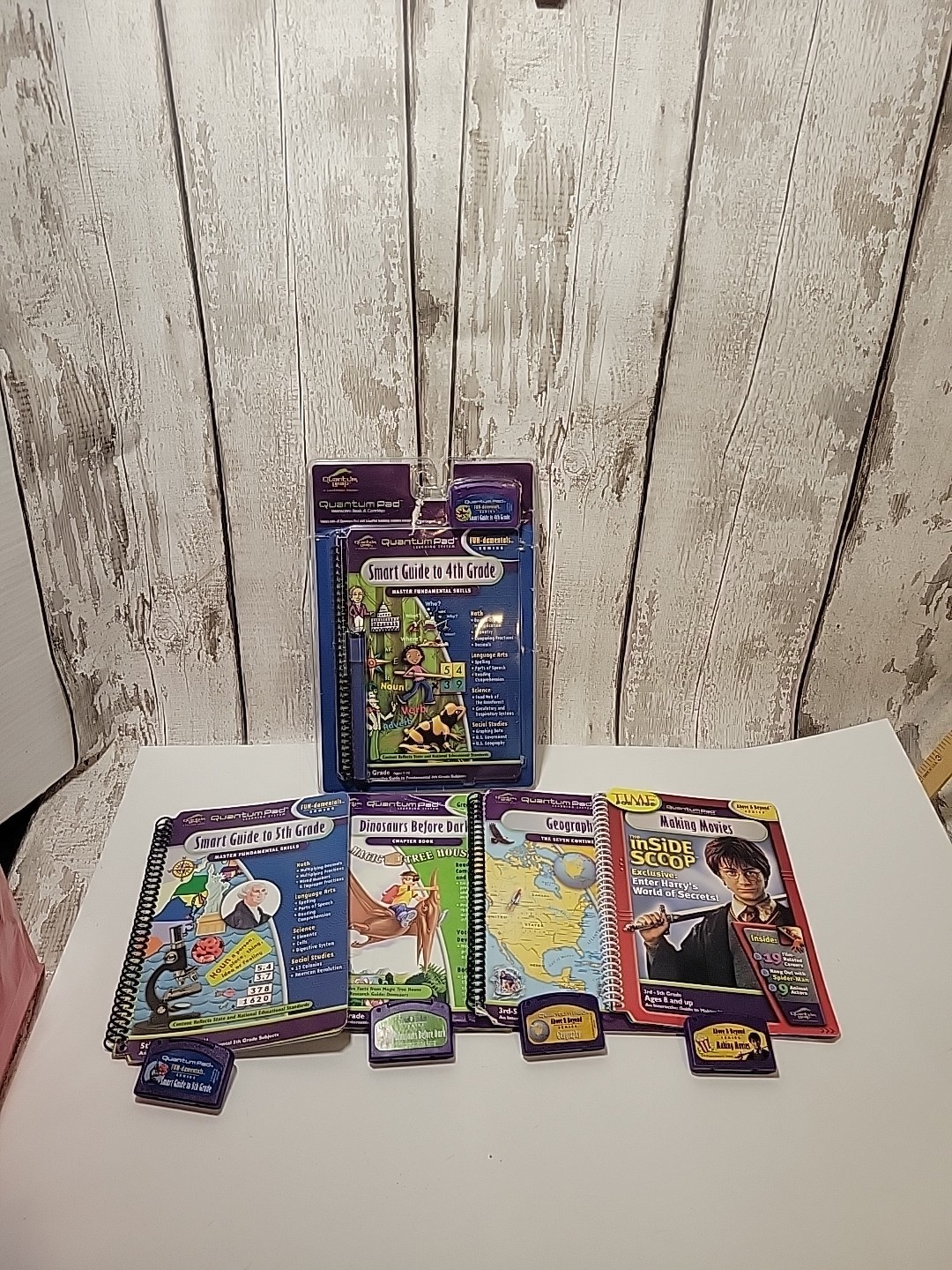 Quantum Leap Pad Inter.Bks Cartridges4th/5th Gr.Dinos,Geography;Making Movies ..