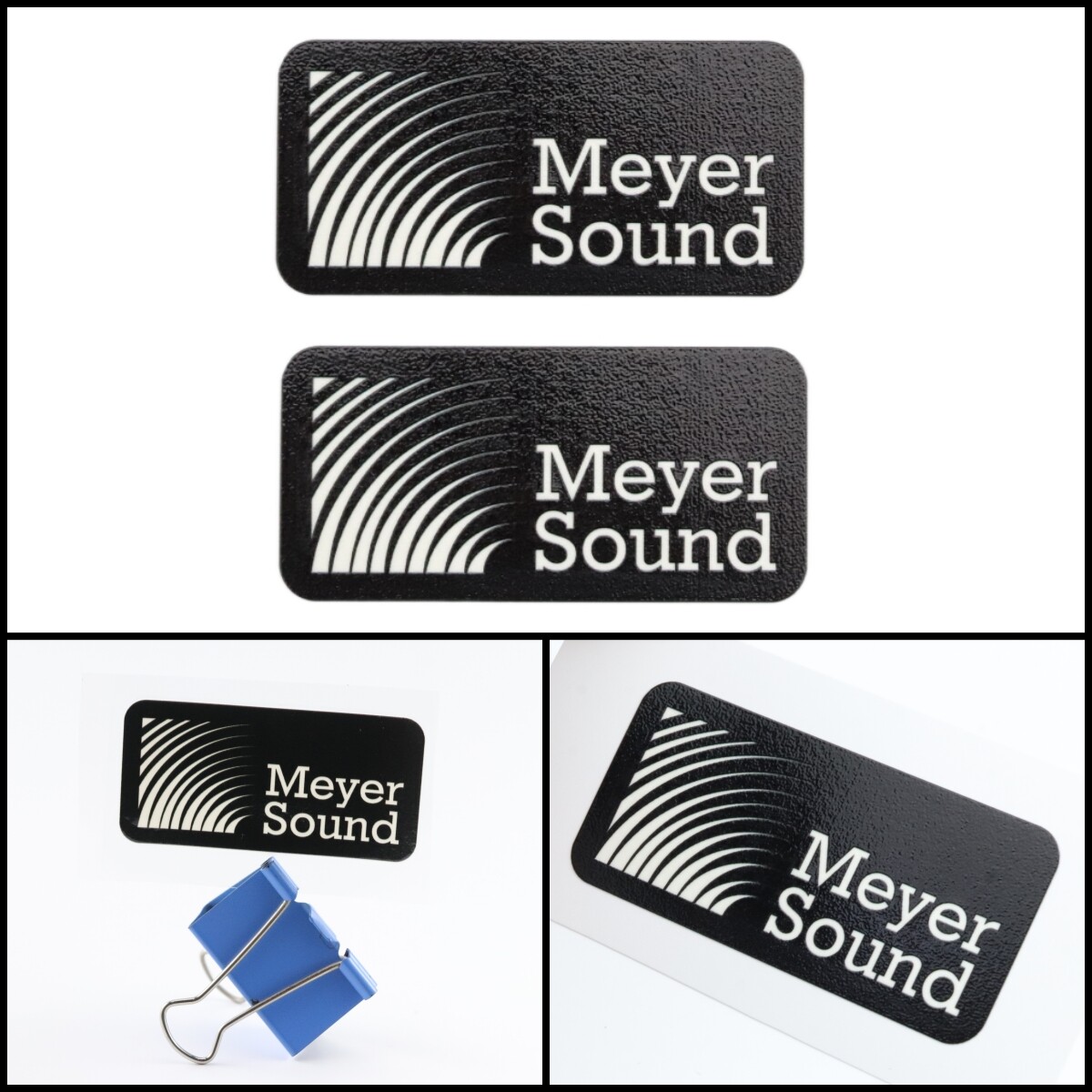 Meyer Sound Speaker Grill logo badge Sticker Decal 72mm(2.83")X35mm(1.37")