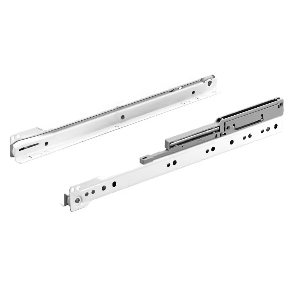 22 in. Soft Close Bottom Mount Cabinet Drawer Slides (2-Pack)