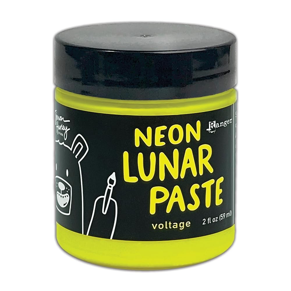 RANGER INDUSTRIES Voltage Neon Lunar 2oz Stencil Paste, One Size, Yellow