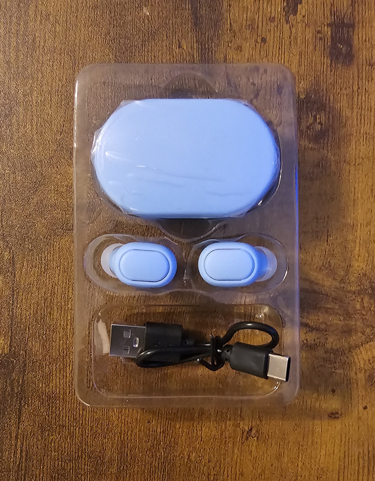 New Blue Noise Cancelling Earbuds Bluetooth