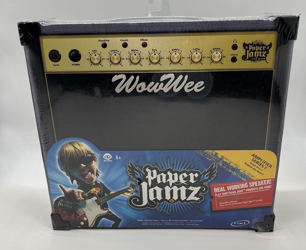 Vintage WowWee PAPER JAMZ Portable Paper Amplifier Case SEALED