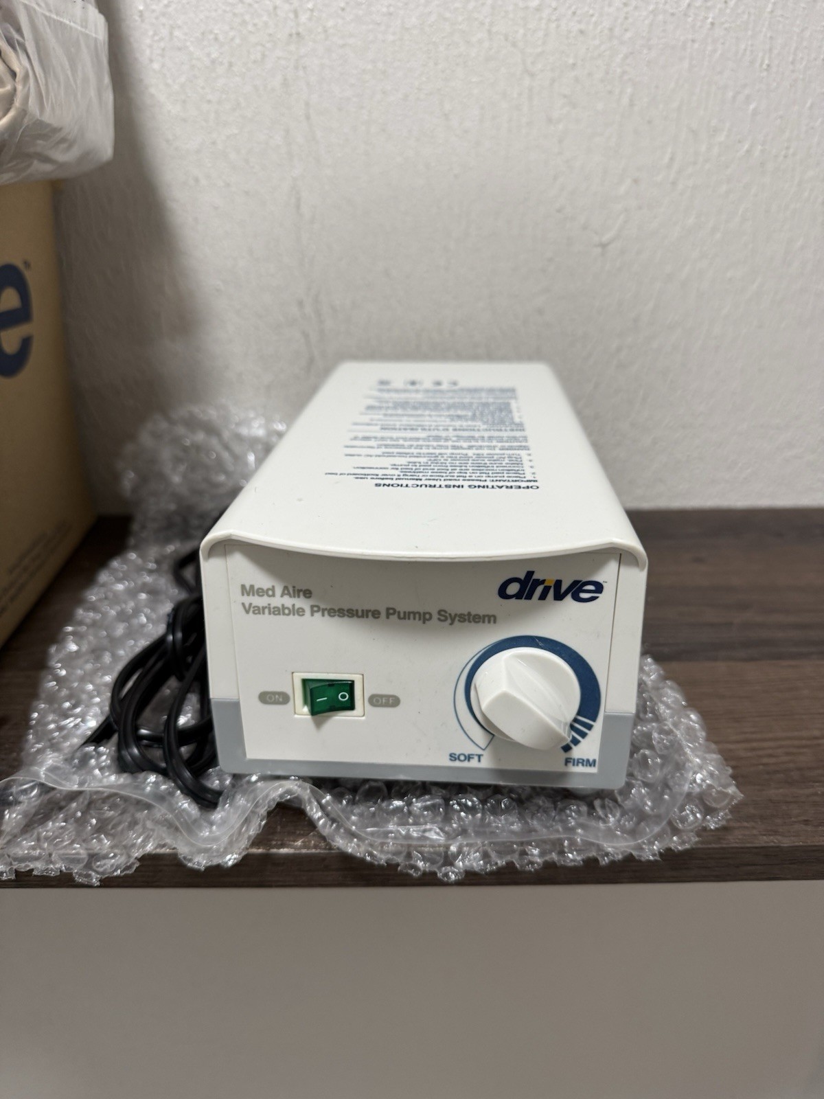 Drive Med Aire Variable Pressure Pump System 14001E With Mattress Pad NOS