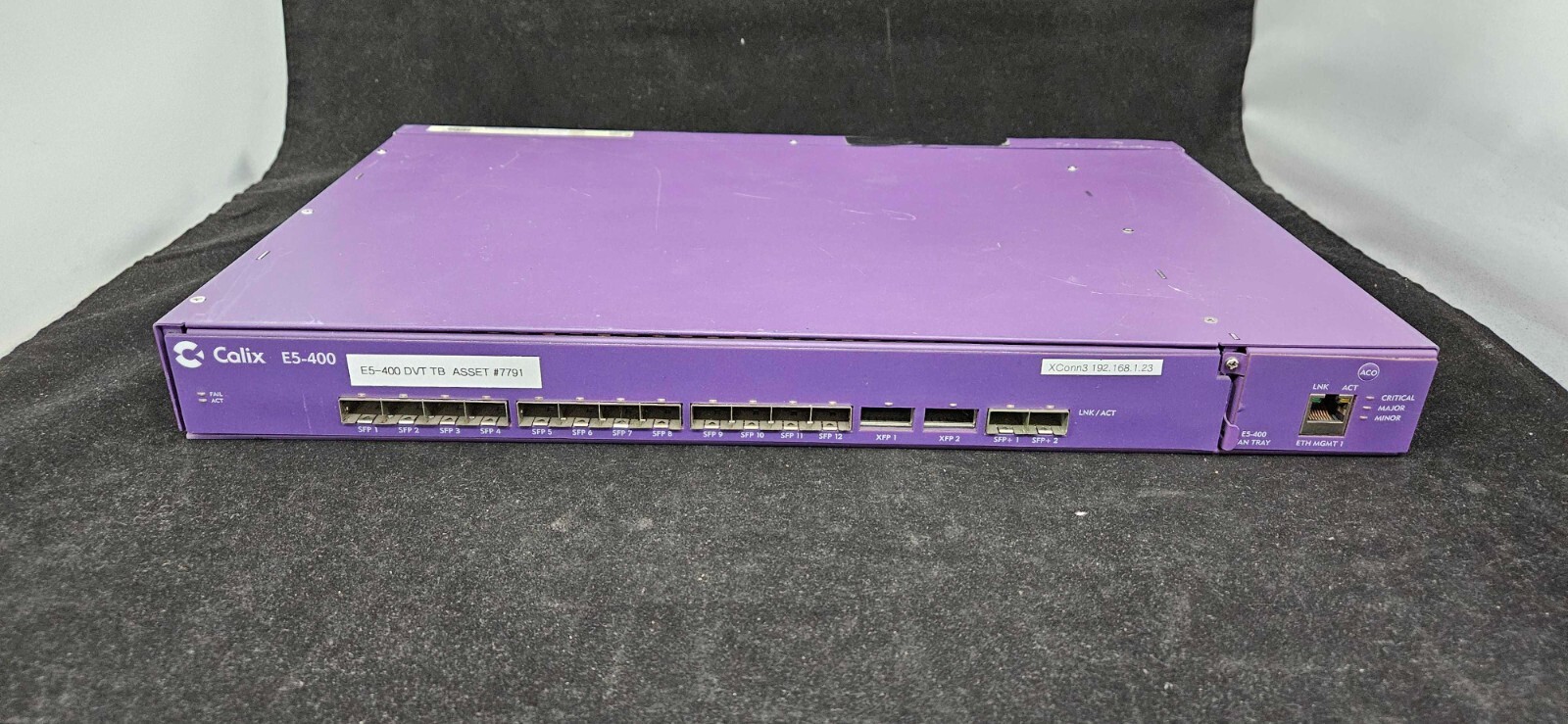 U28476 Calix E5400 12 SFP PORTS 2XFP PORTS 2 SFP PORTS EDGE NODE 1000144 G2U
