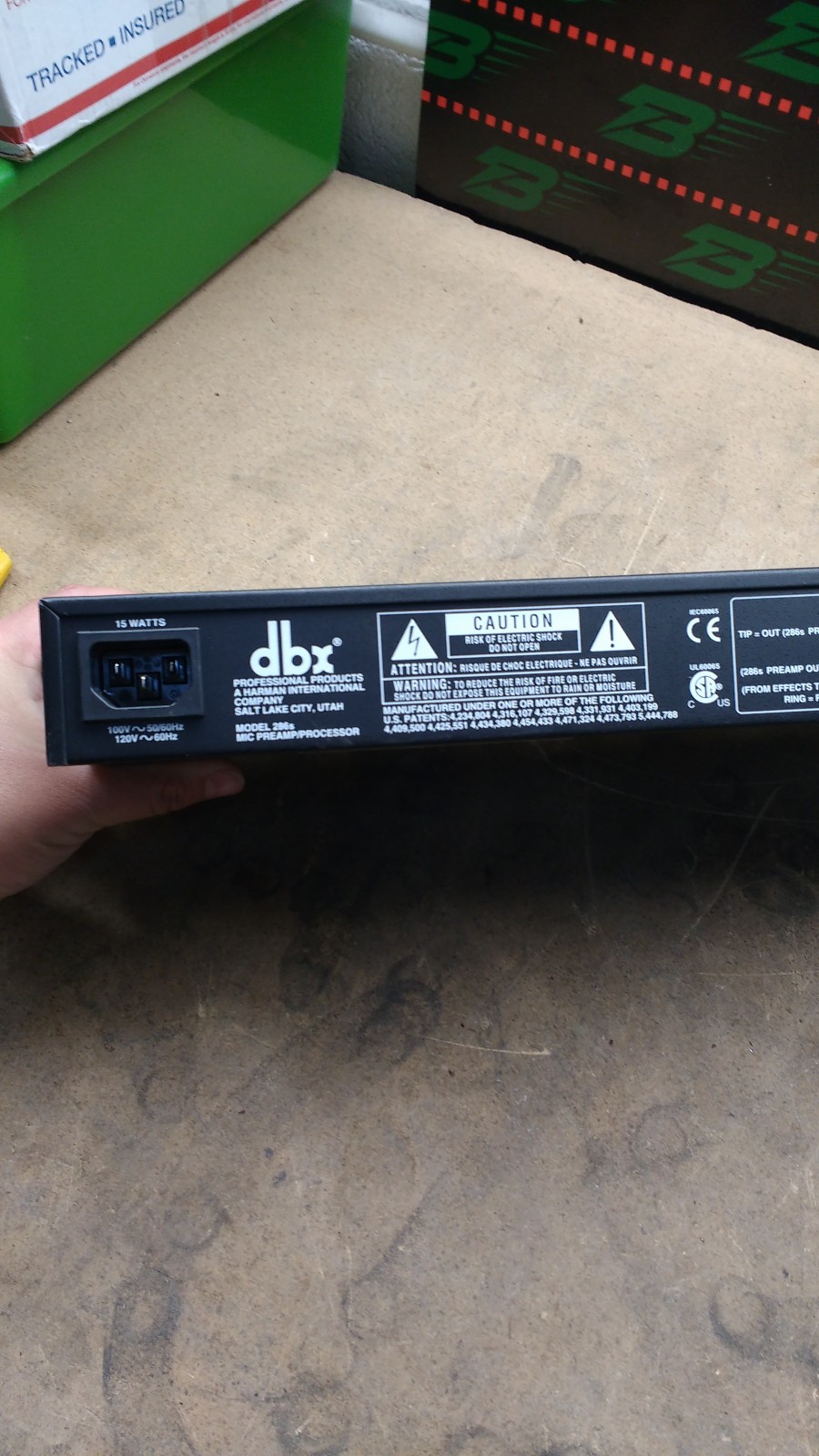 DBX 286s Microphone Preamp Processor DBX286SV w/ power cord - used