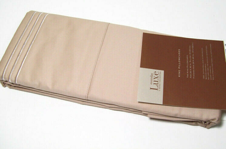 Every Day Luxe Hotel Collection 500 Thread Count Cotton Sateen King Pillowcases