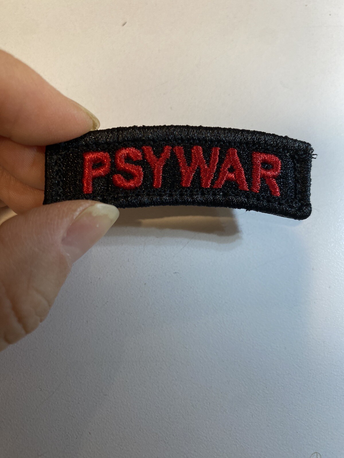 PSYWAR Tab / Color Psywar Tab Patch With Hook/ Black And Red Color Psywar Tab