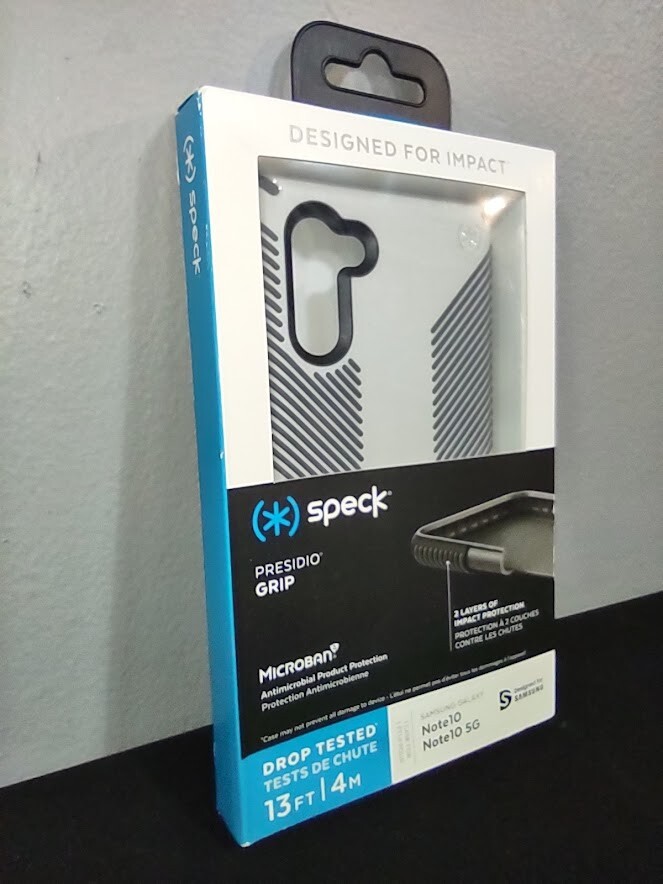 New Speck Presidio Gray No-Slip Grip Case Cover Samsung Galaxy Note10 5G Grey