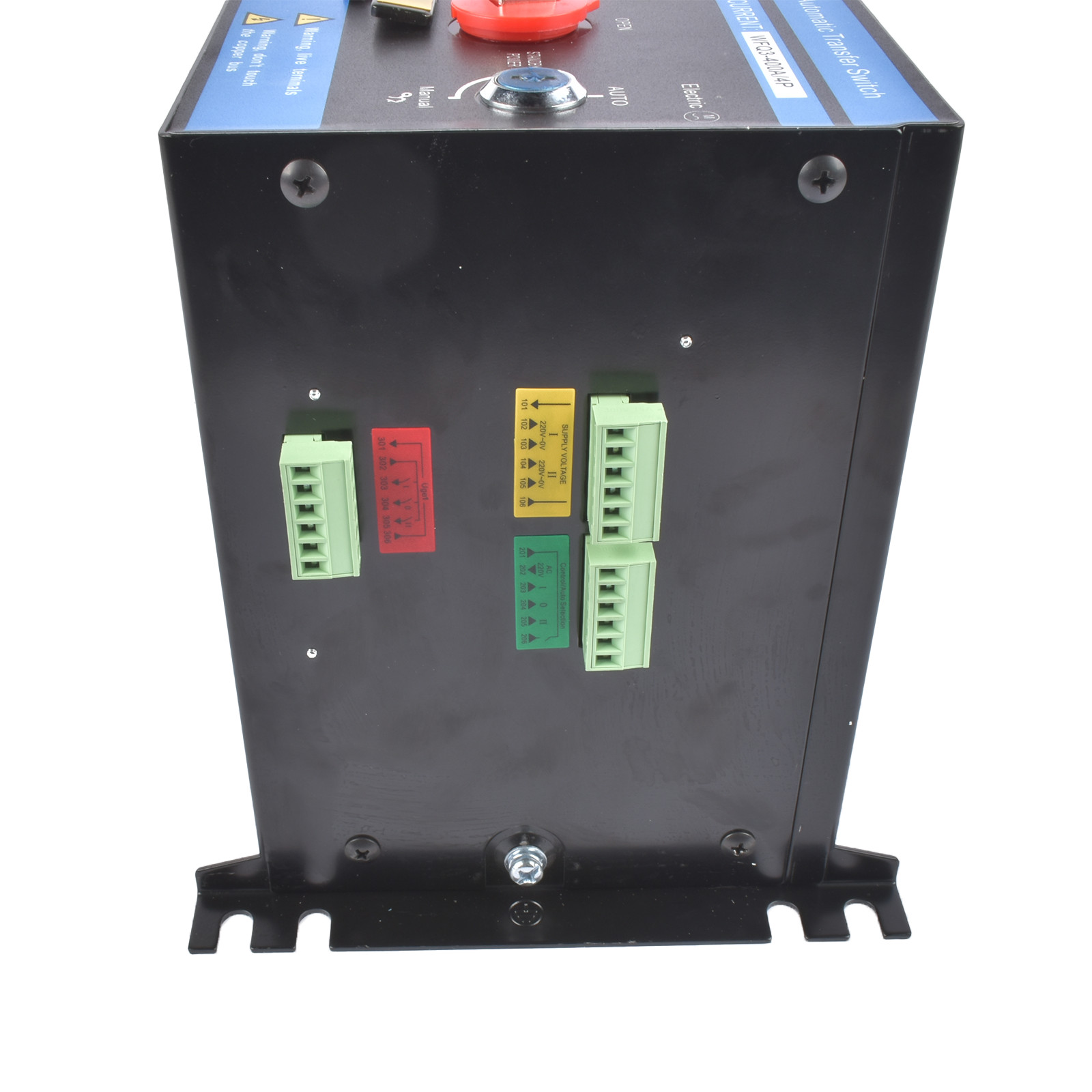 Industrial Automatic Transfer Switch 4P 400A 110/220 Volts Auto / Manual Mode