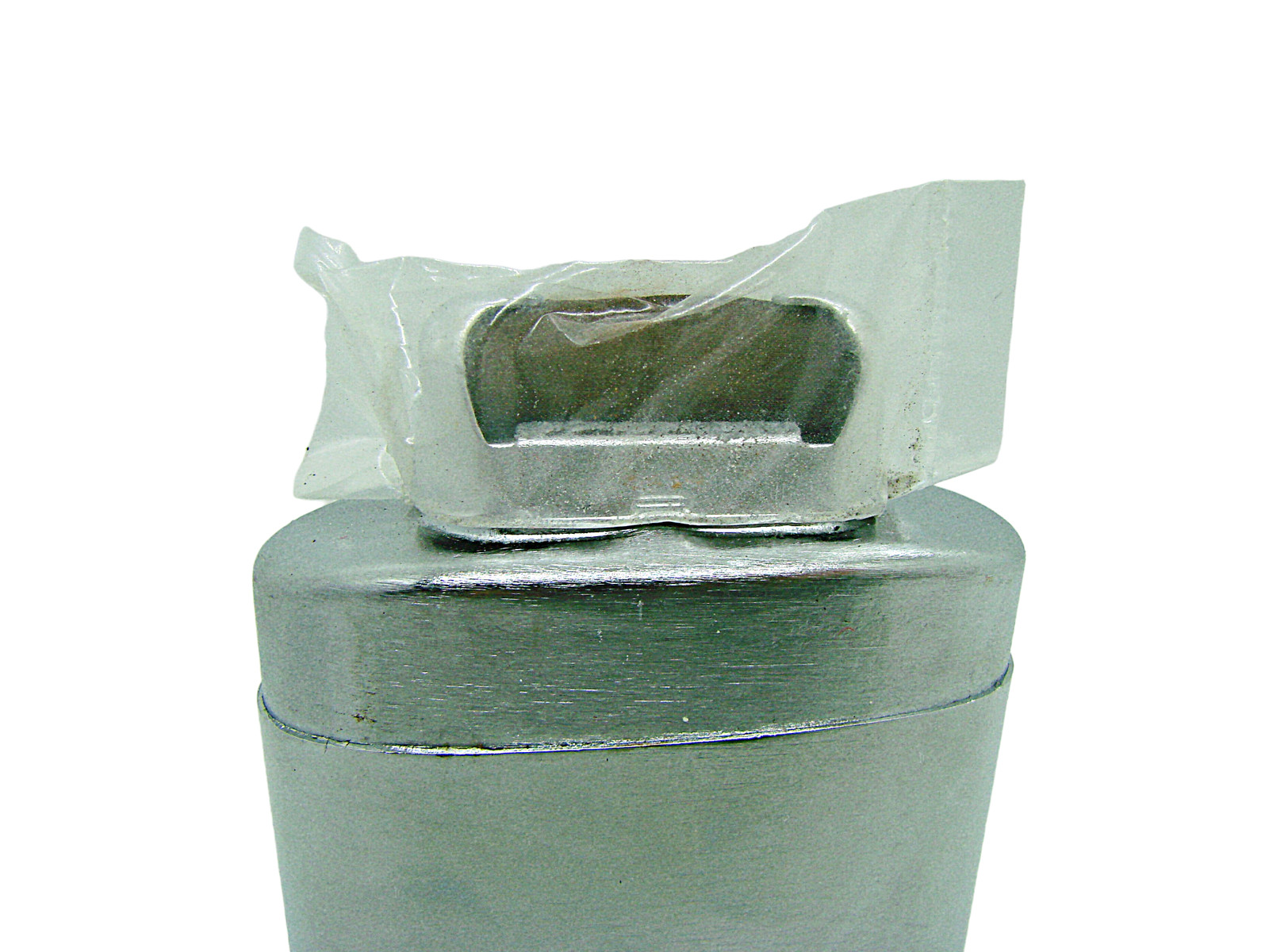 Platinum Hand Warmer Silver Tone Standard Star Design Pocket Size Reusable ~3x2"