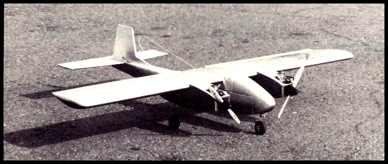 RC Printed clear Plans and Patterns and instructions TWIN TRAINER Wingspan 62"