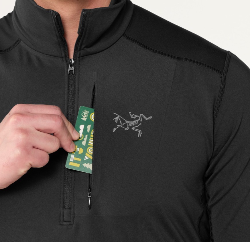 [HOT SALE] Arc'teryx Rho LT Zip Neck Base Layer Top Men's S Black Thermal Shirt