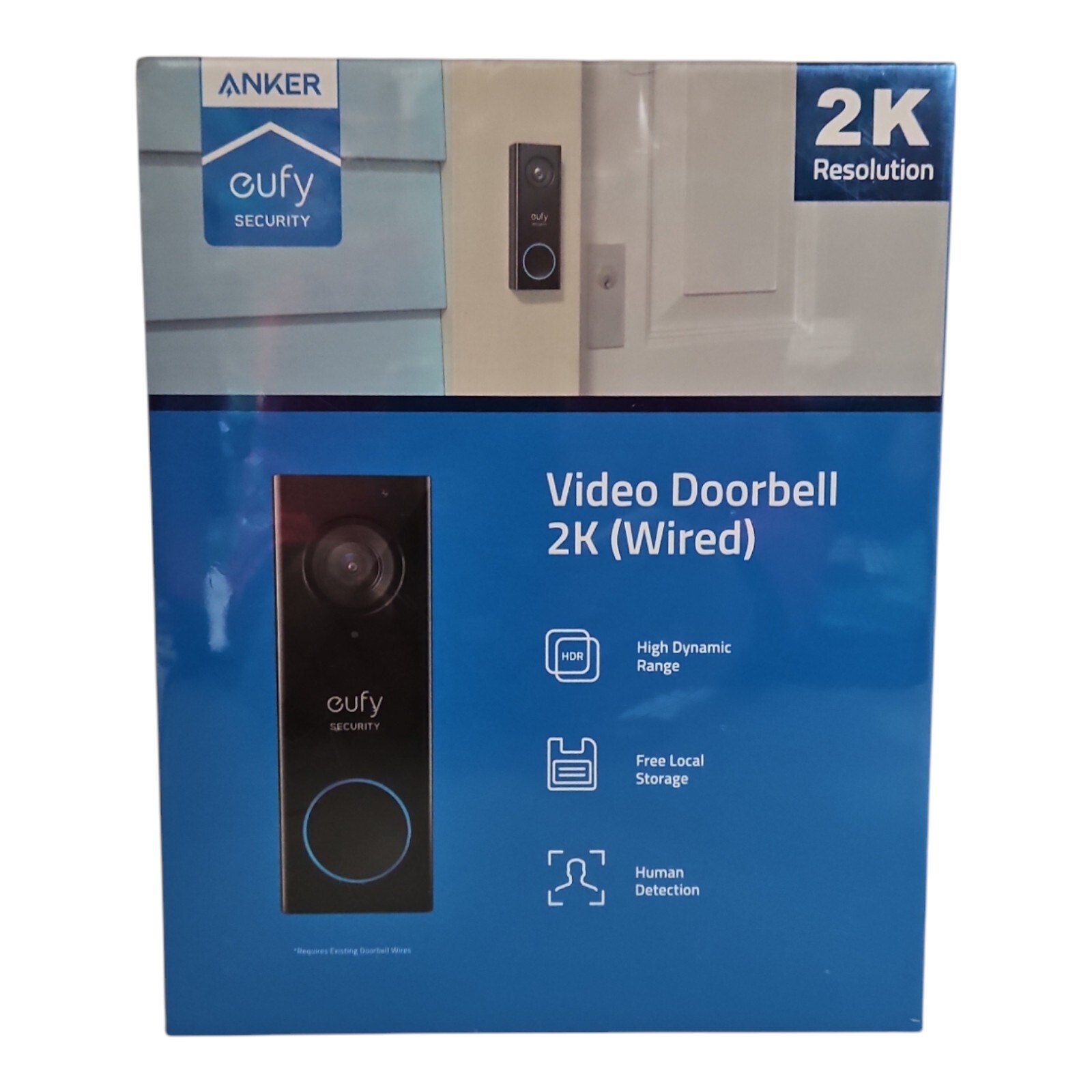 Eufy By Anker T8200 Wired Video Doorbell With Hdr & 2k Resolution
