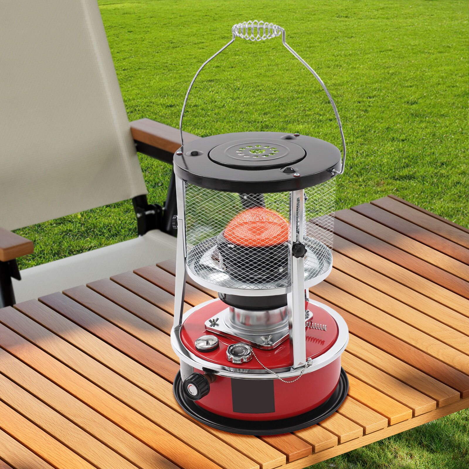 Portable 8000 BTU  1.37 Gal Kerosene Space Heater Kerosene Heater Indoor Outdoor