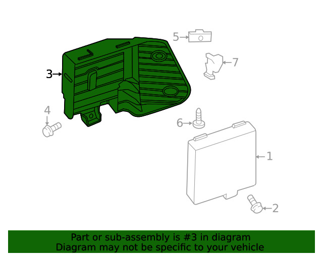 Genuine Ford Blind Spot Detection System Warning Sensor Bracket DP5Z14D189D