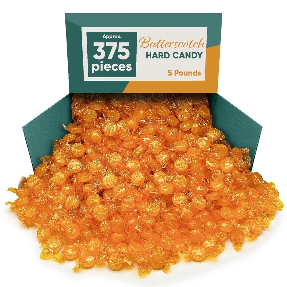 Nostalgic Butterscotch Flavored, Bulk & Delicious Creamy Hard Candy (5 Pounds)