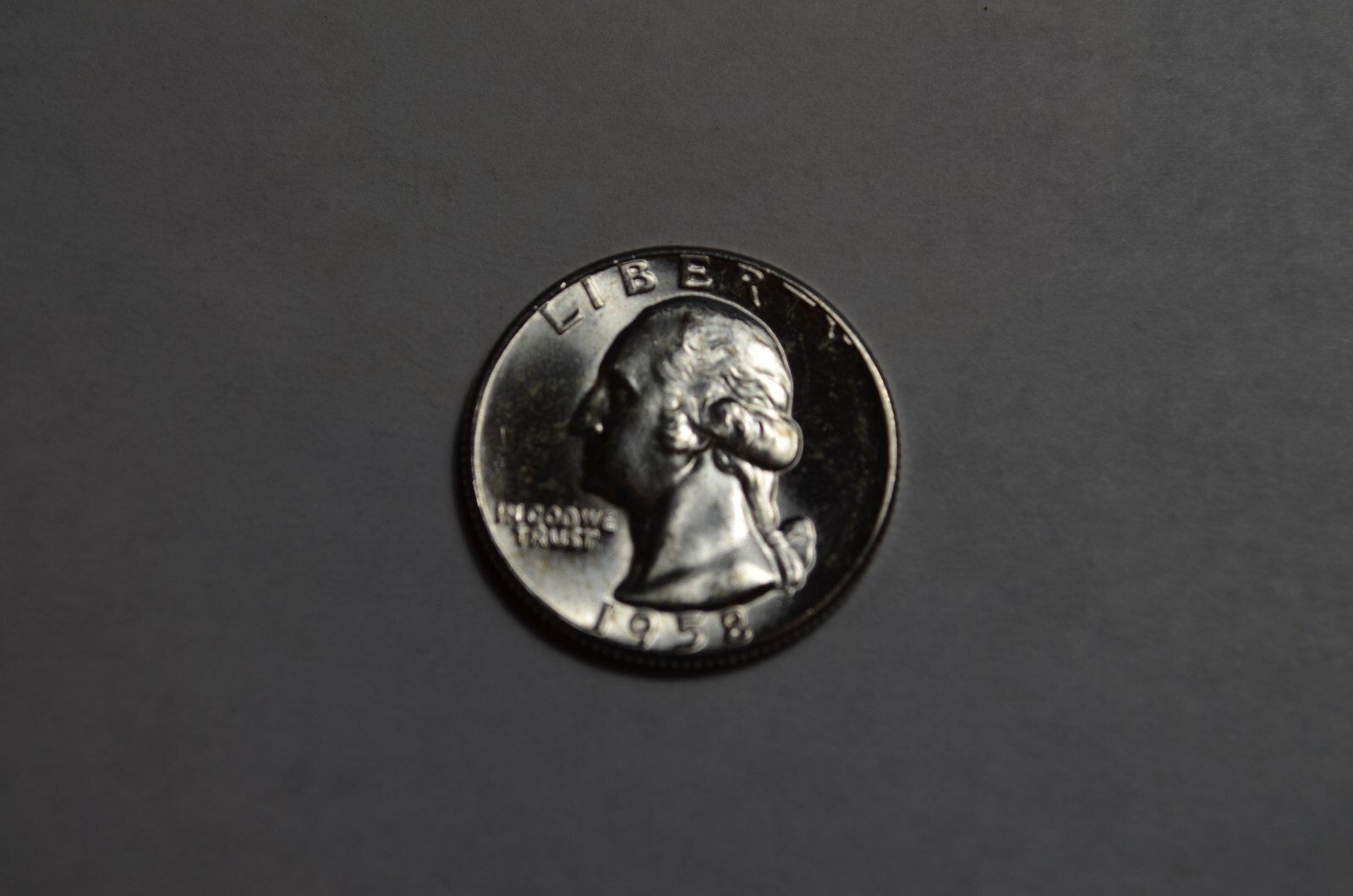 1958 BRILLIANT UNCIRCULATED SILVER WASHINGTON QUARTER FULL MINT LUSTER #51