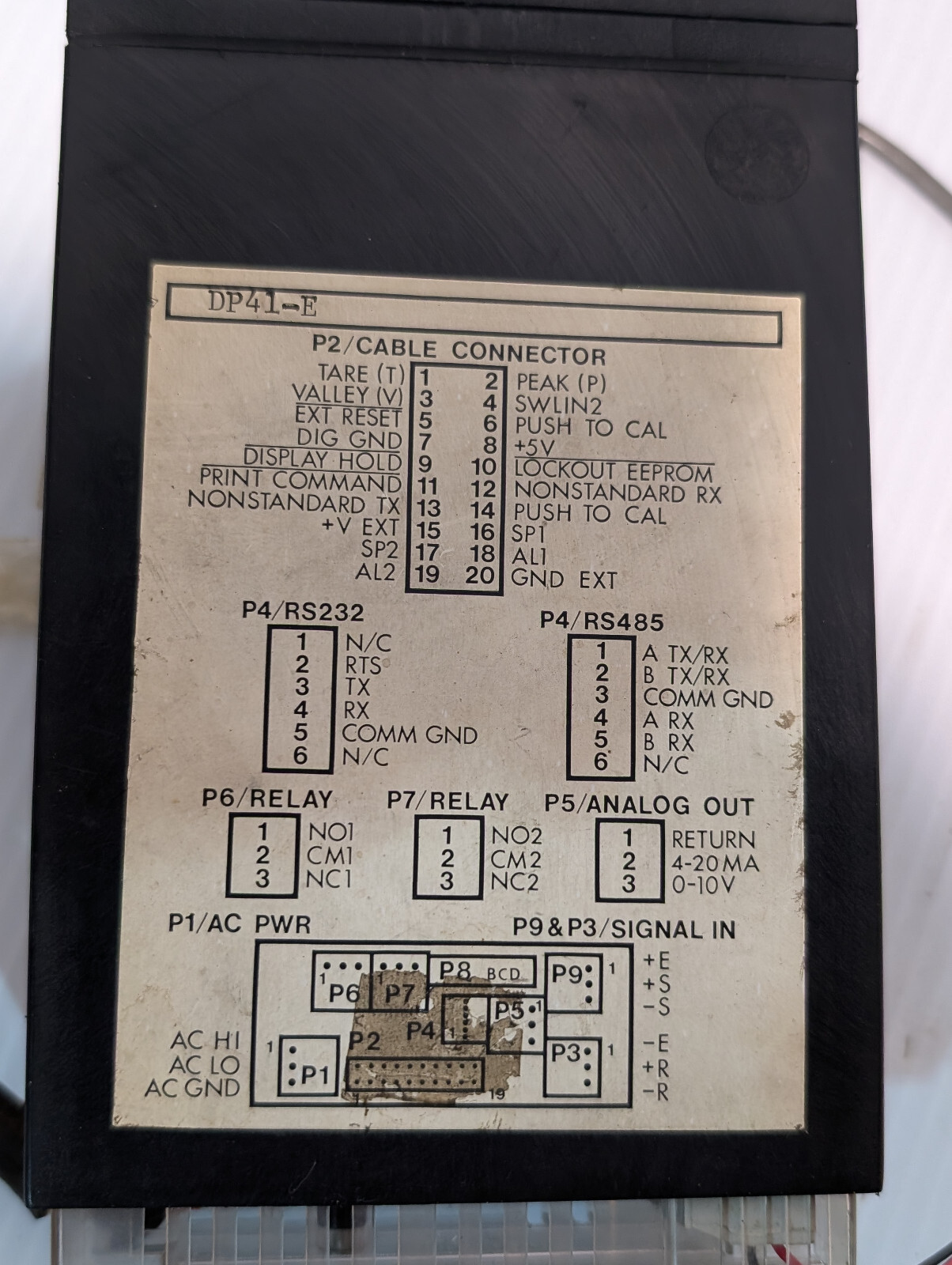 Omega DP41-E Process Voltage/ Current Indicator, 10 W, 115 VAC, Made in USA