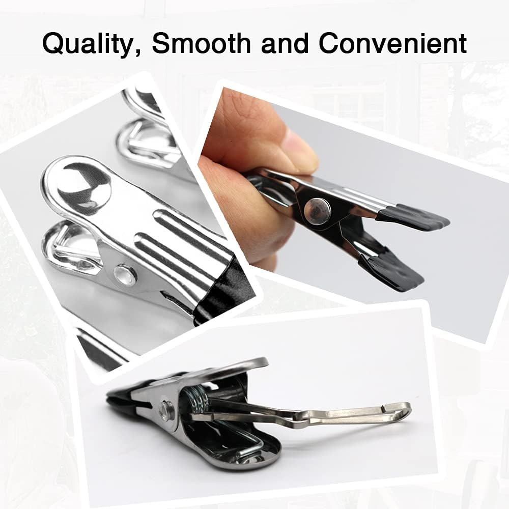 30PCS Small Clothes Pin with Hook for Easy Hanging | Rust-Free, Easy Holding,...
