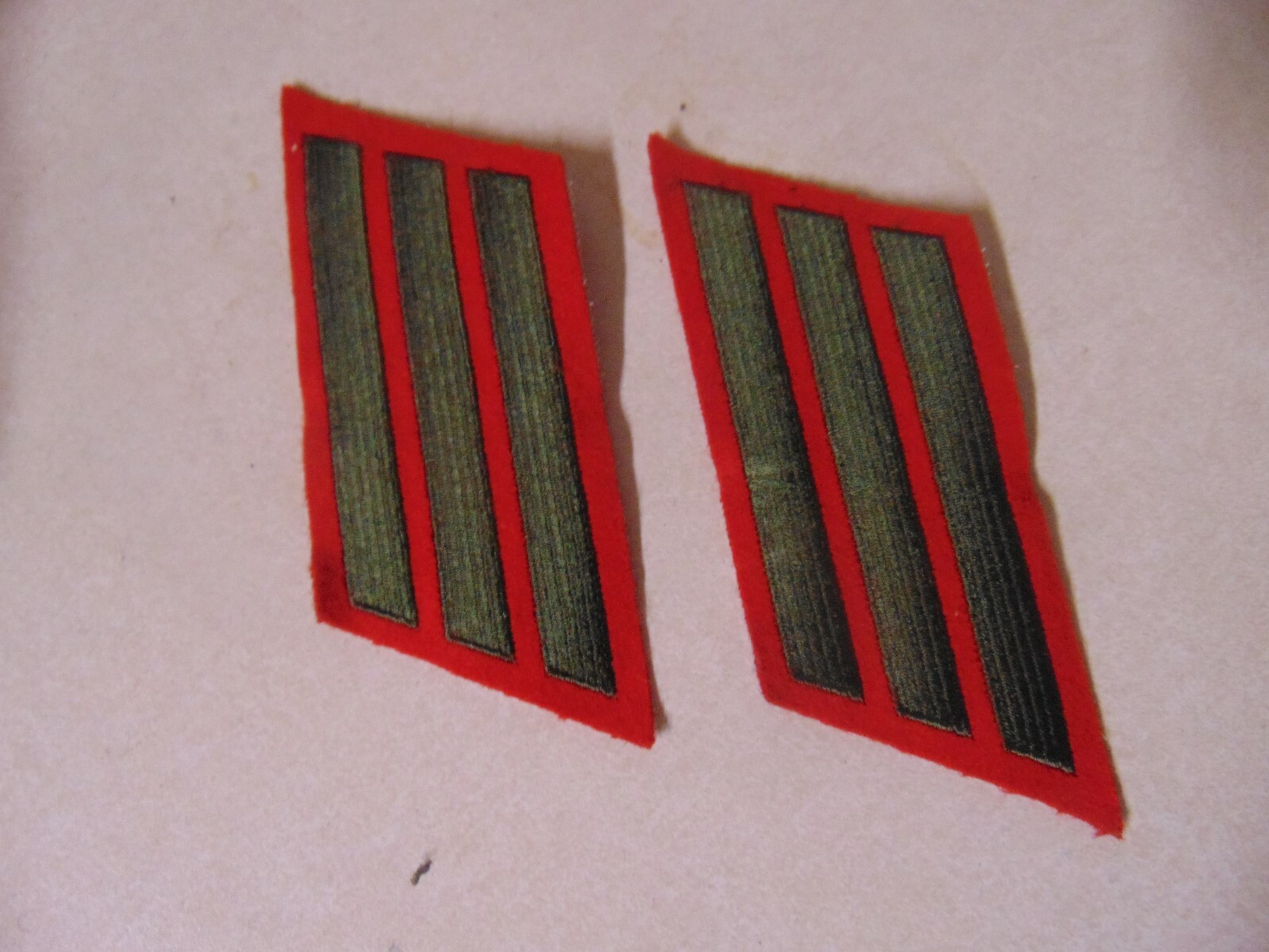 MILITARY PATCH SET OF 2 SEW ON USMC MARINE CORPS RANK SERVICE STRIPES 12 YEARS