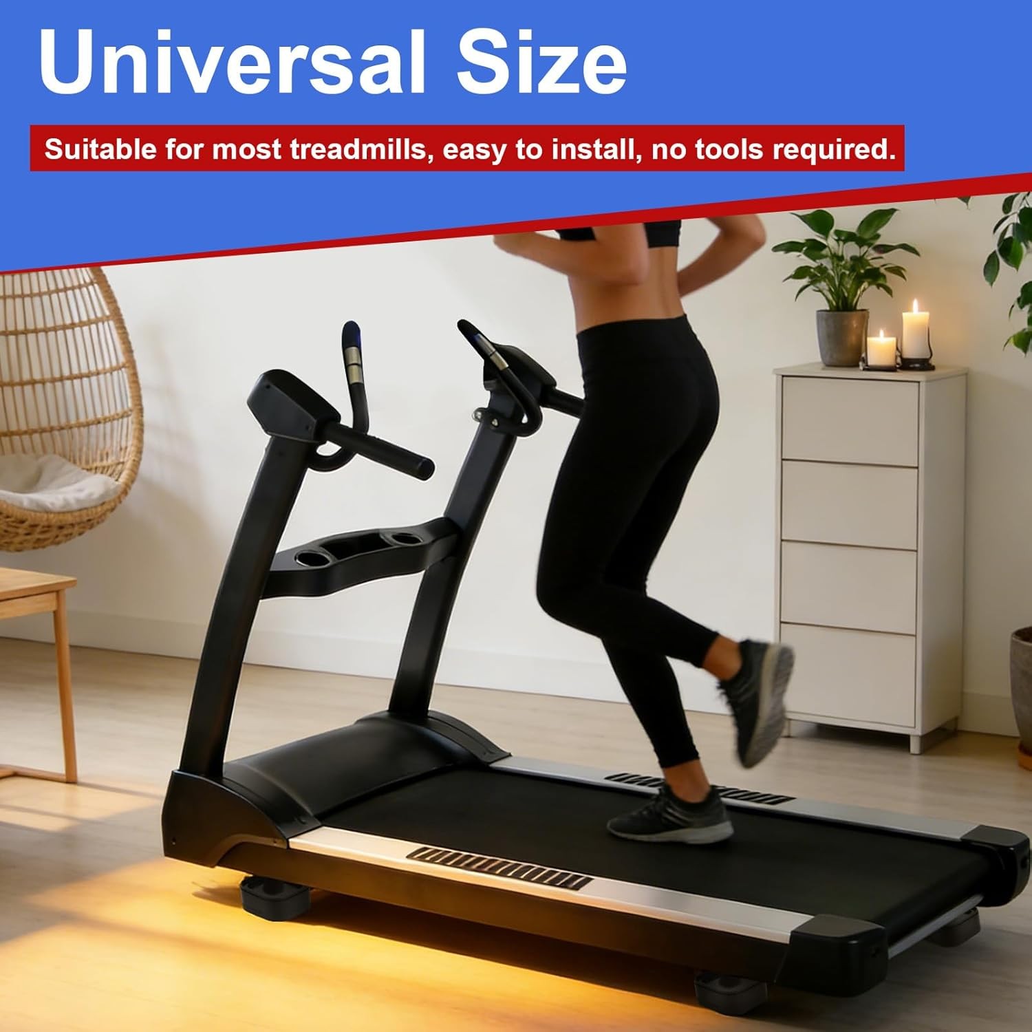 8pcs Treadmill Incline Riser Blocks, Walking Stackable Height Adjustable Incline