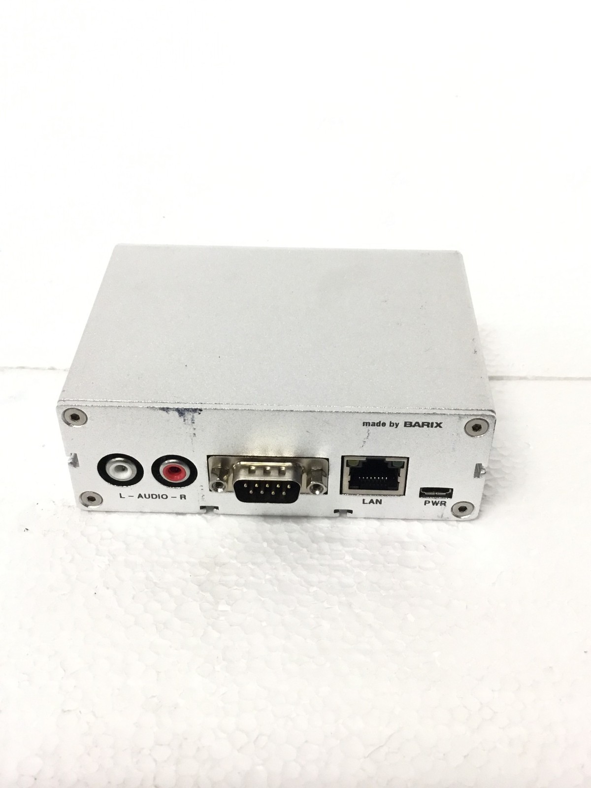 Barix Instreamer 2012.8076 IP Audio Encoder No AC Adapter, WORKING FREE SHIPPING