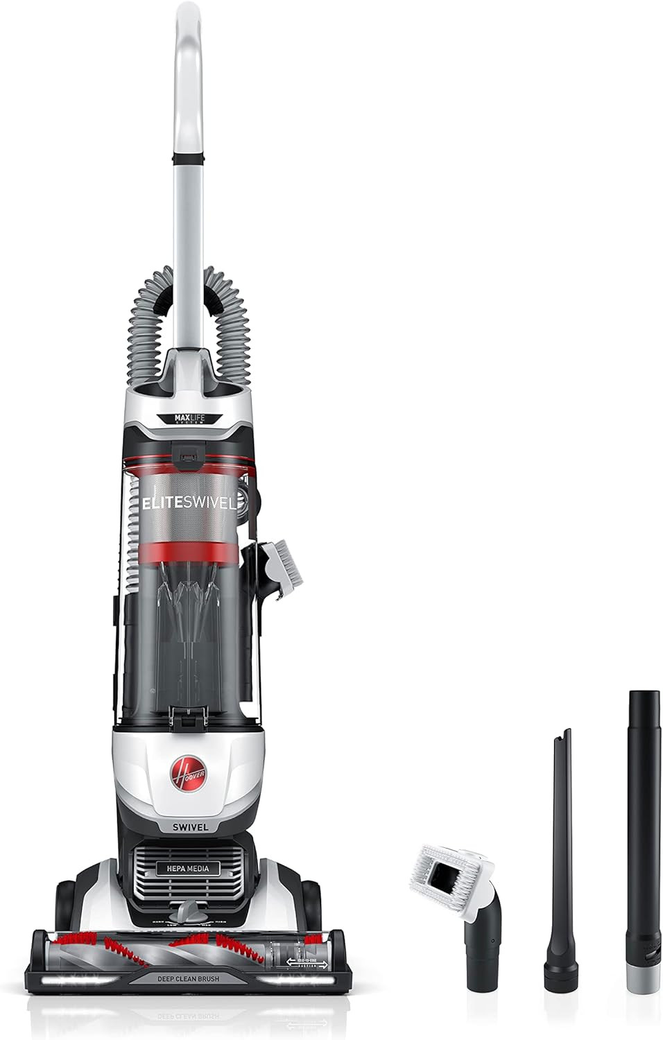 Maxlife Elite Swivel Vacuum Cleaner, Bagless Upright Vacuum, HEPA Media Filtrati