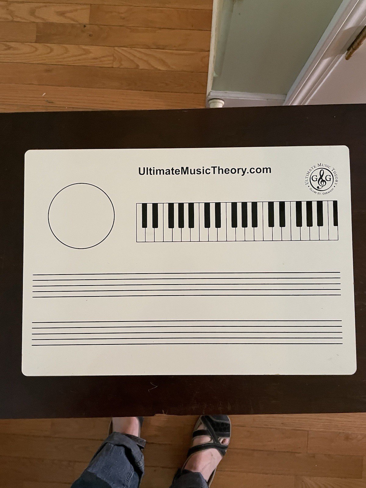 Ultimate Music Theory Dry Erase Music Staff White Board Learn 2 Sided 11” x 16”