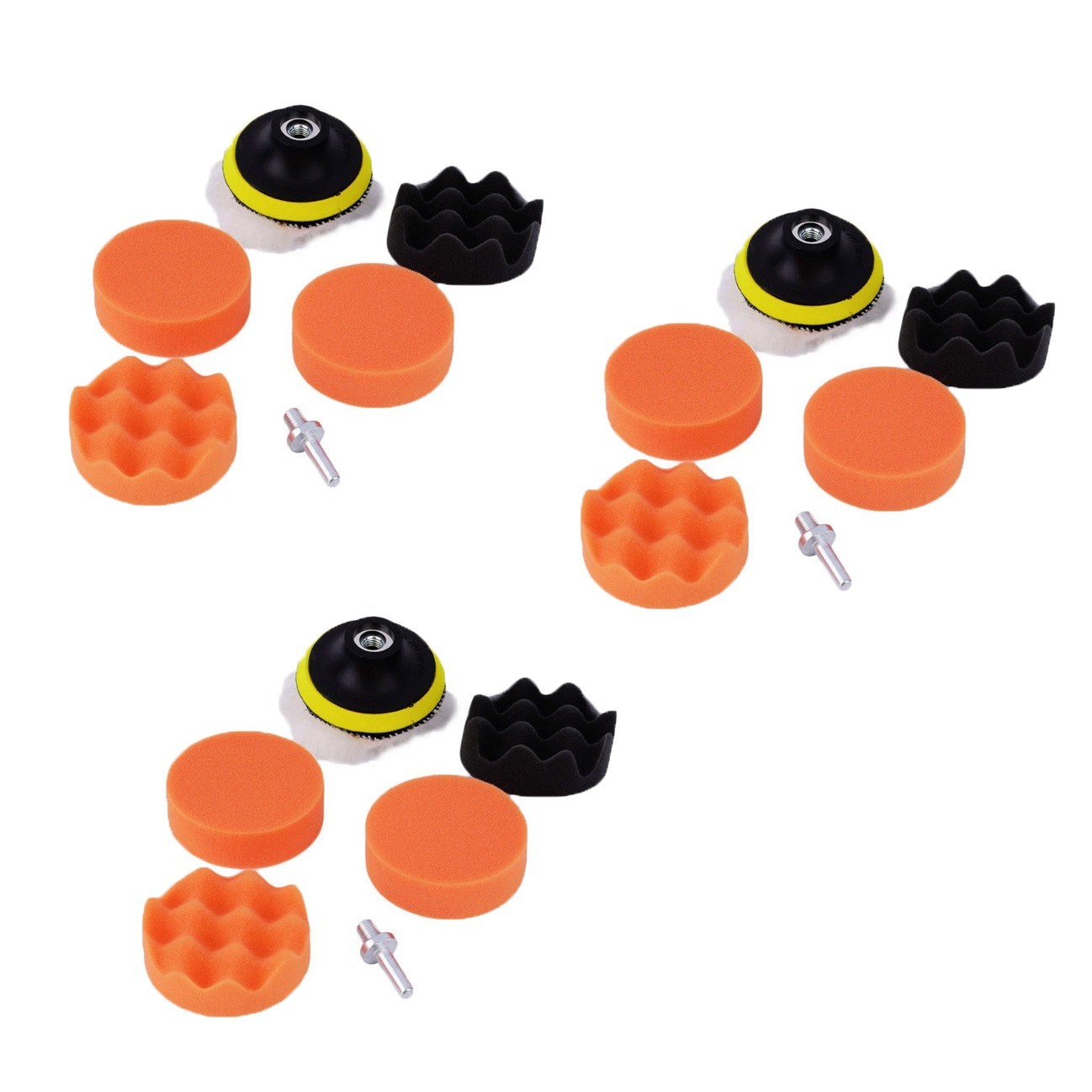 Set 21x Nettoyage Polissage Éponges Voiture + Adaptateur M10 Perceuse HRB5