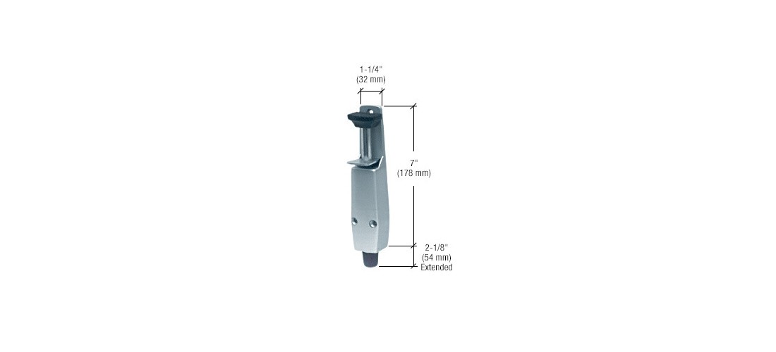 CRL J4595 Door Mounted Aluminum Step-On Door Holder
