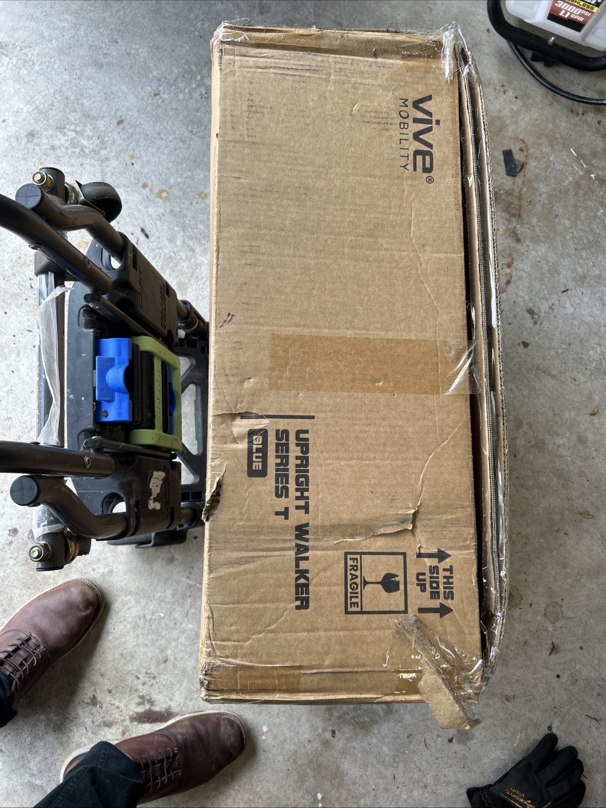 Vive Mobility Walker Series T Upright Mobility Aid Blue